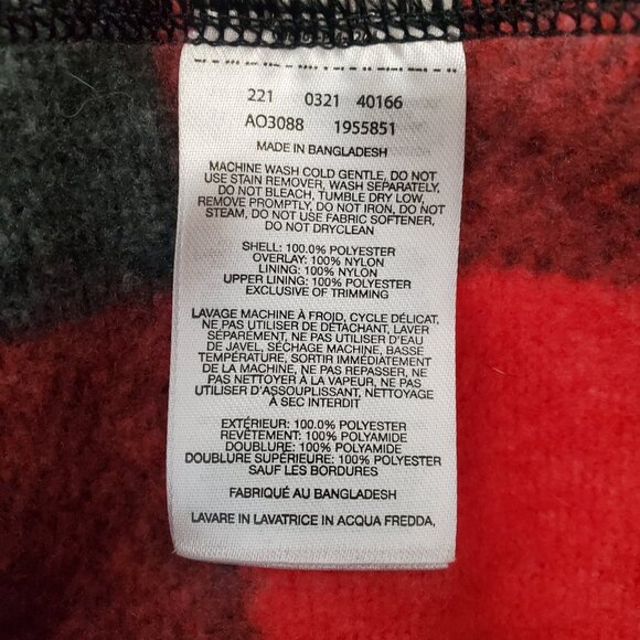 Columbia Sweater Weather 1/2 Zip Buffalo Plaid Red Black Sweatshirt Men's XL - Picture 8 of 10